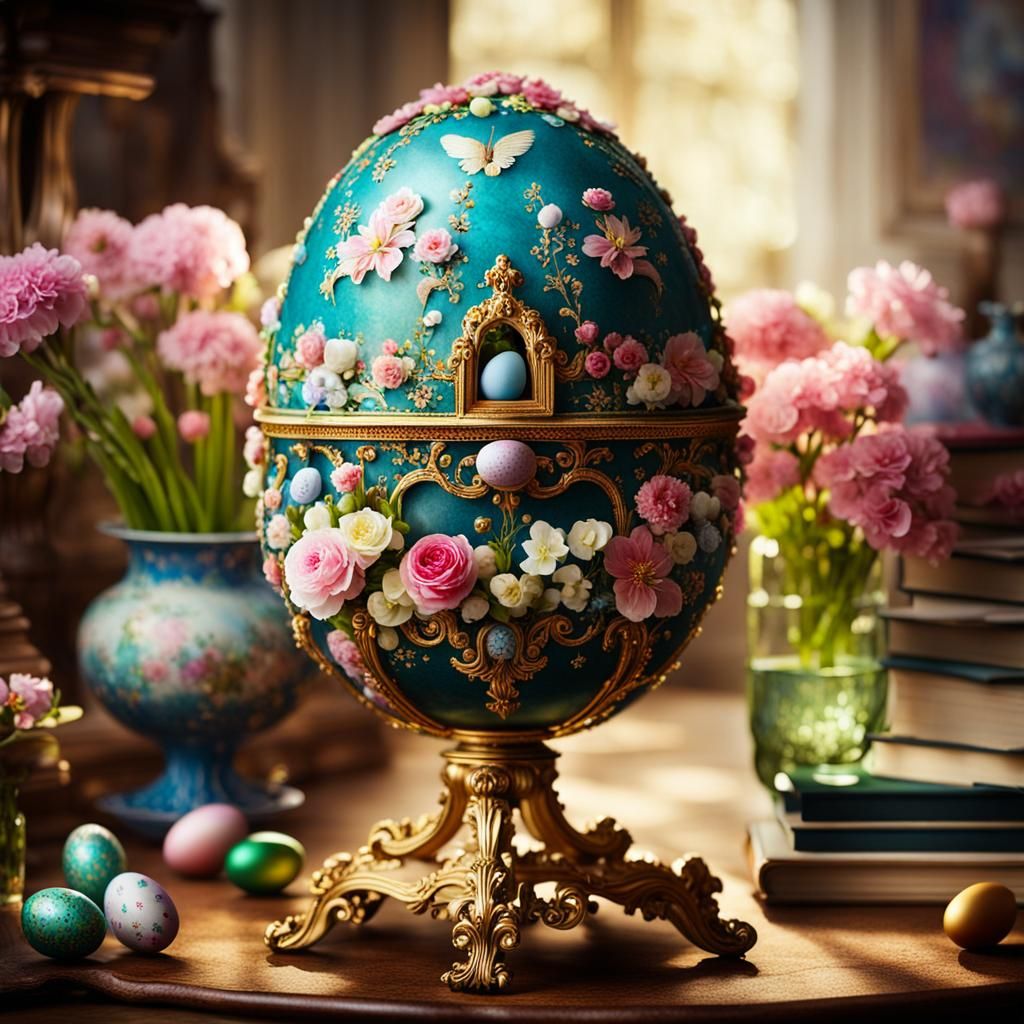 Faberge Egg. AI image prompt in my tutorials!