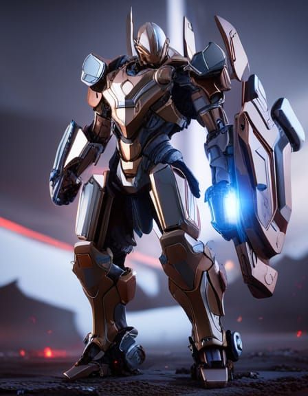 Asgardian Thor Mech Suit in Epic Battle