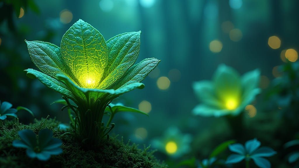 Ethereal Fantasy Filigree Blooms with Glowing Inner Chambers