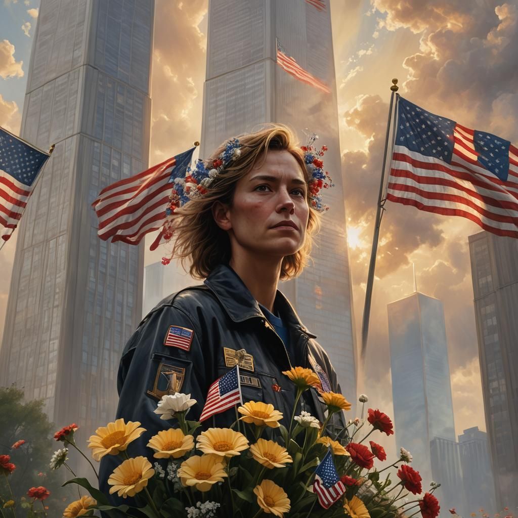 Twin Towers Memorial: A Hyperrealistic Concept Art Tribute