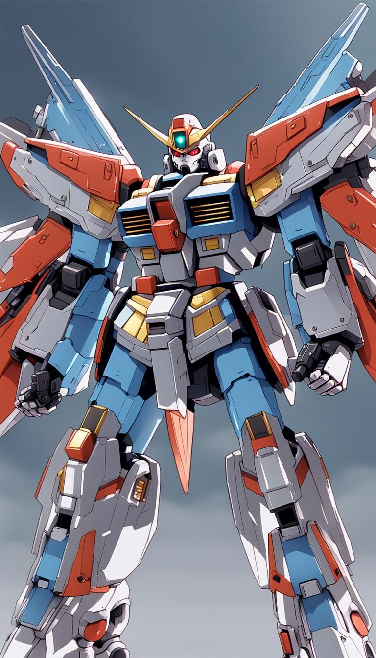 Heroic Gundam Dreadnought Kai in Anime Style
