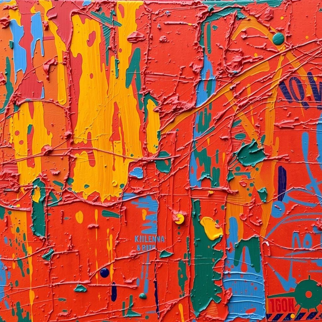 Textured Impasto Painting with Bold Brushstrokes