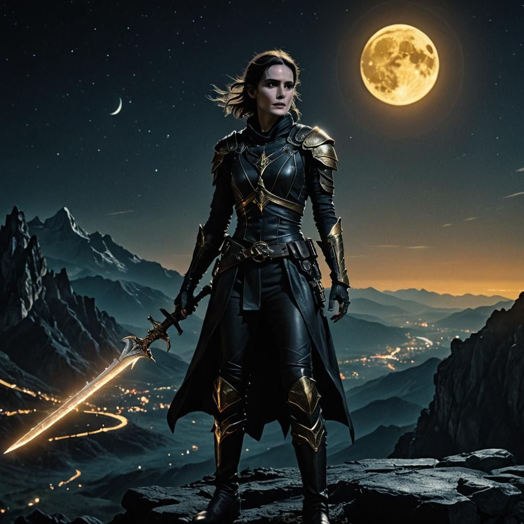 Moon Elf Assassin with Magical Daggers