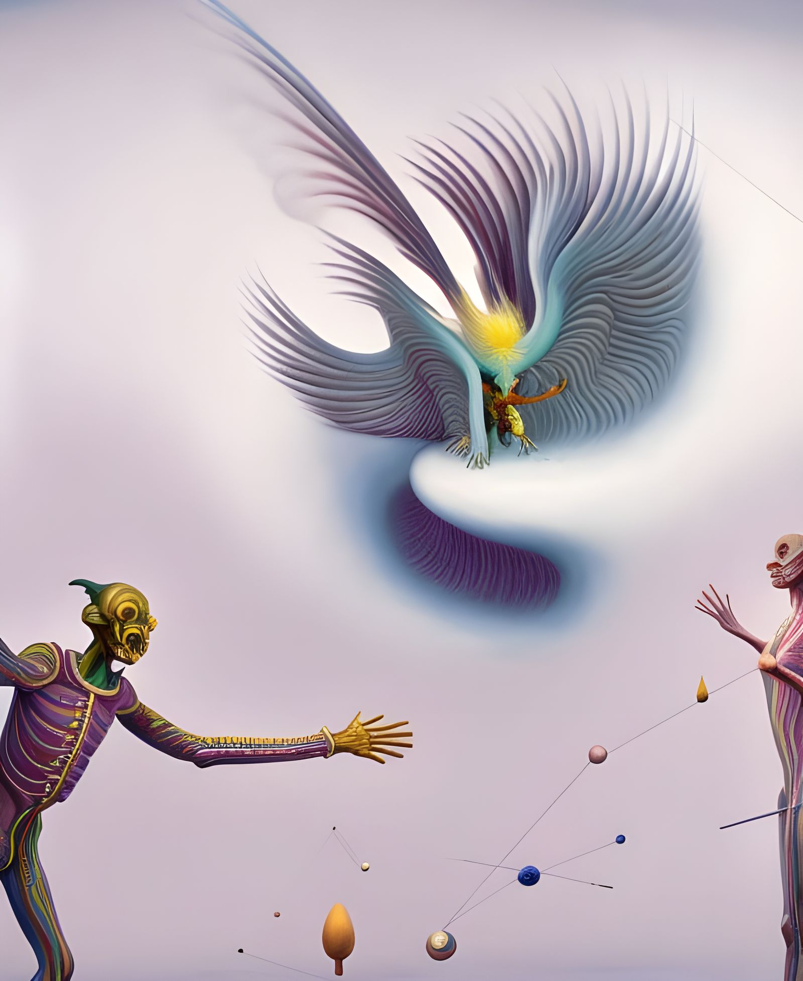 Magical Biological Prism in Surreal Style