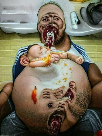 Graphic Crime Scene: Disturbing Photorealistic Image
