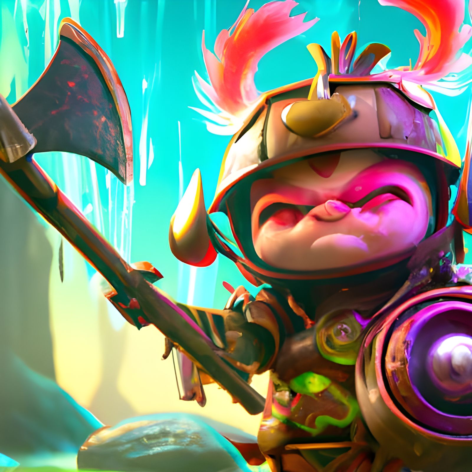 Samurai Teemo from league of legends, the first one i made.