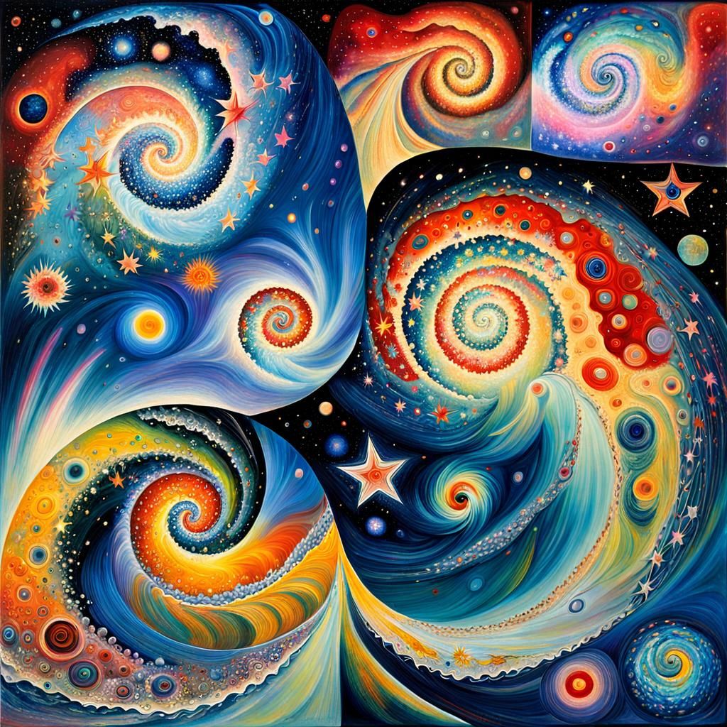 Vibrant Protoplanetary Star Formation as Impasto Painting