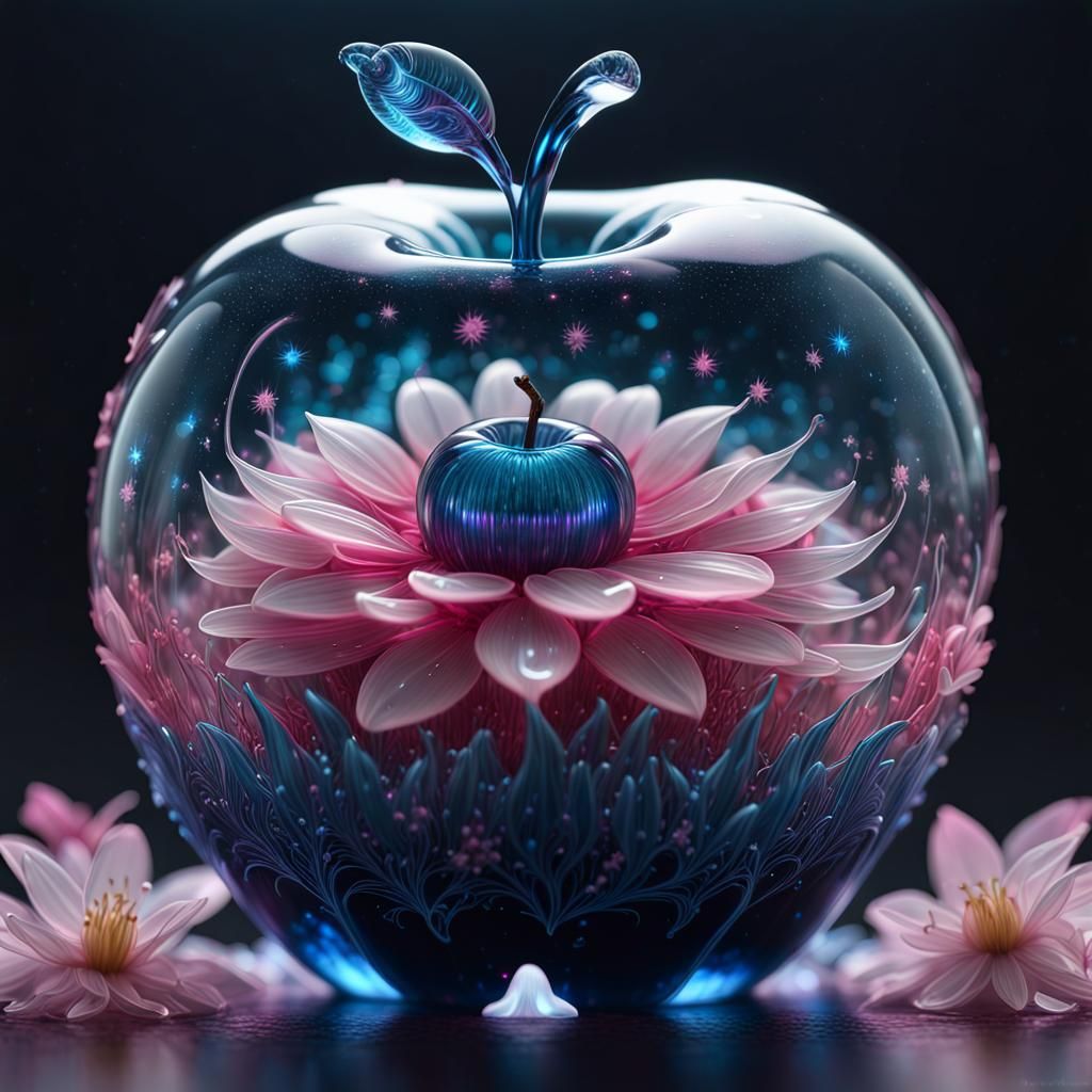 a Beautiful Glass Apple
