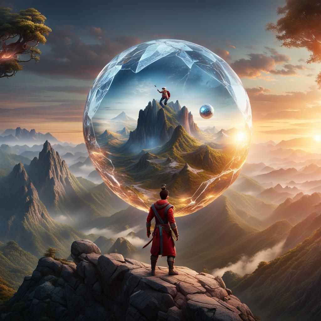 Wukong at Dawn with Crystal Ball