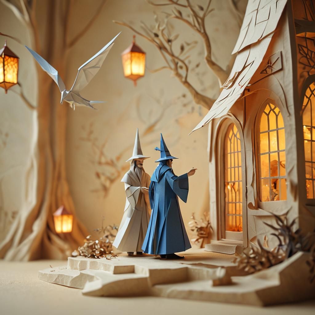 Magical Papercraft World of Merlin the Magician