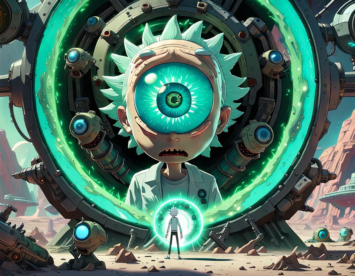 Rick and Morty Battle Alien Robots in 3D