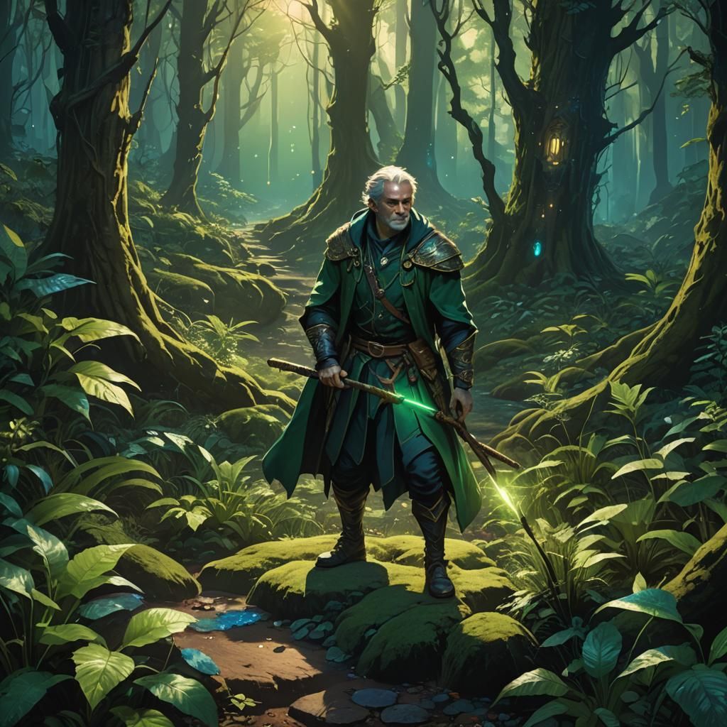 Sigma in Mystical Forest Concept Art