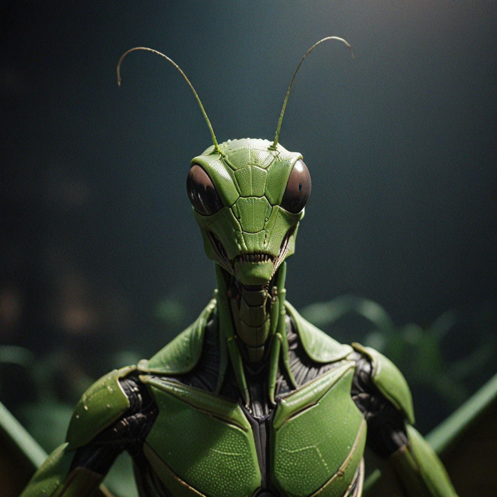 Cinematic Praying Mantis Inspires Dark Knight