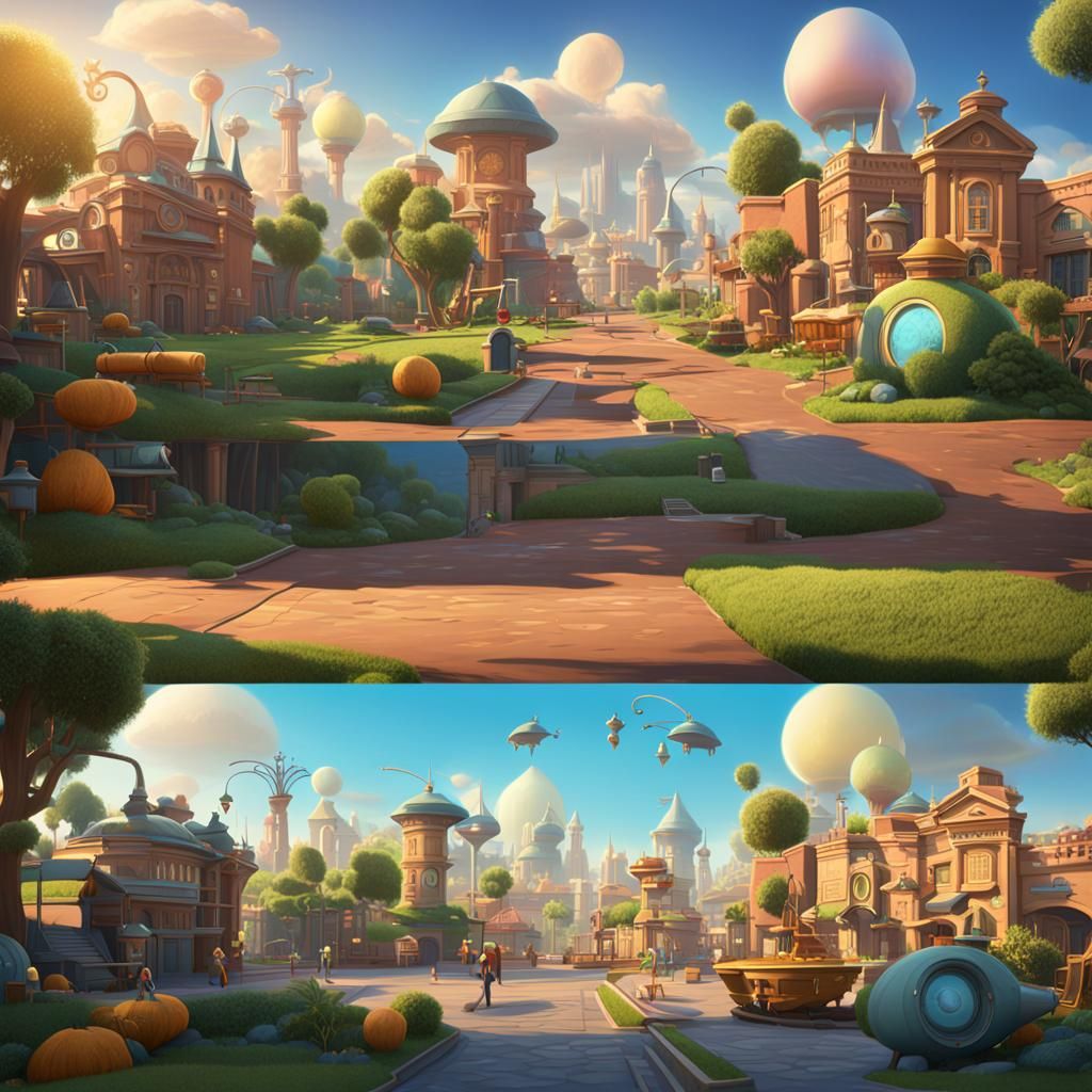Meet the Robinsons: Detailed Matte Painting in 8K