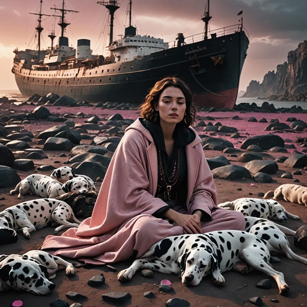 Post-Apocalyptic Dreamscape with Dalmatians