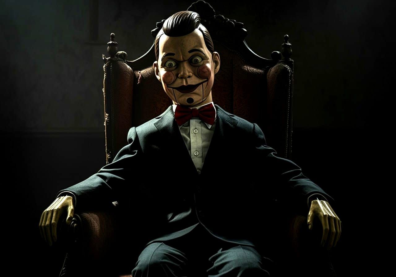 Billy the Dummy Portrait in Horror Film Style