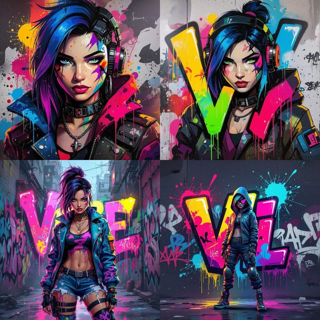 Vi Graffiti Art Splash Style