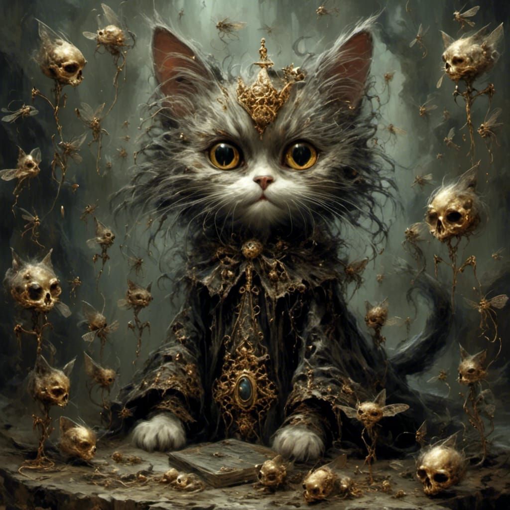 Surreal Cat in High Definition