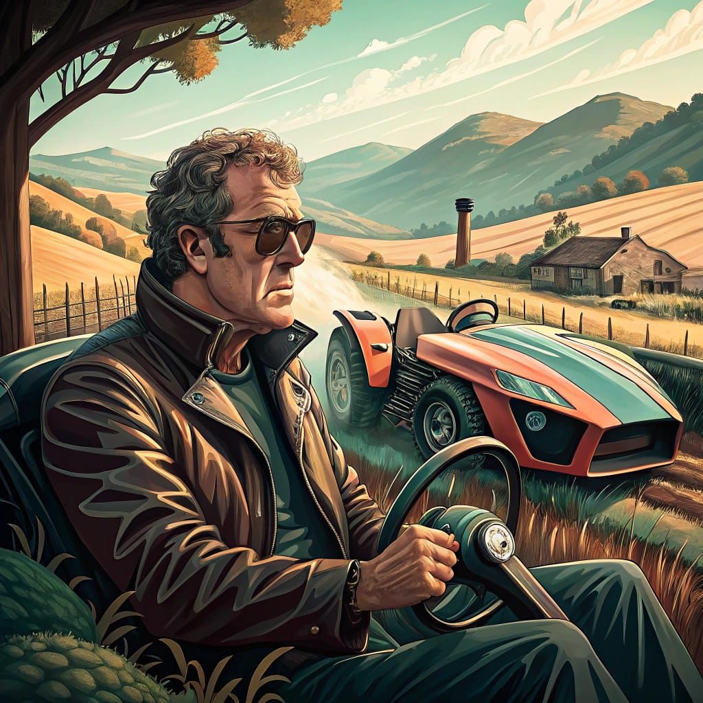 Clarkson Drives Lamborghini Tractor: Industrial Futurism