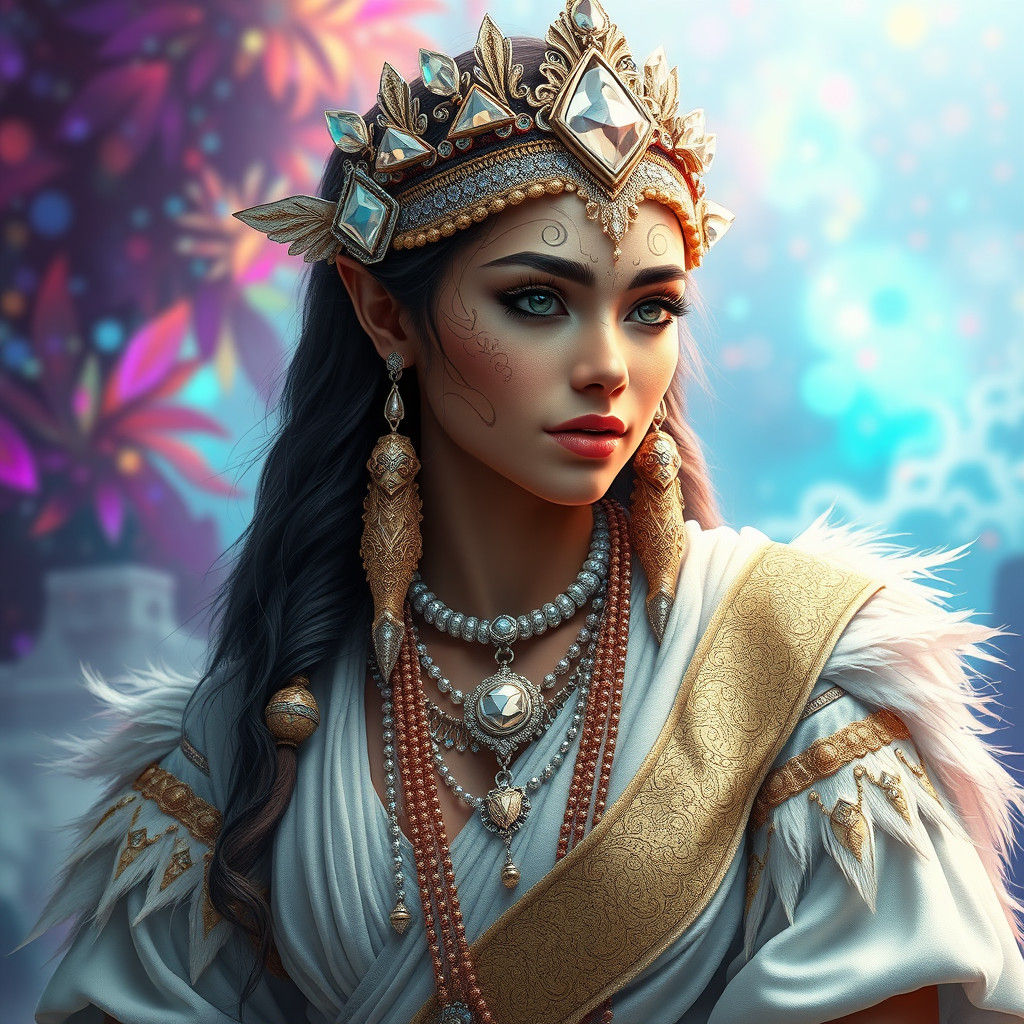 Lemurian Shaman in Fantasy Concept Art Style