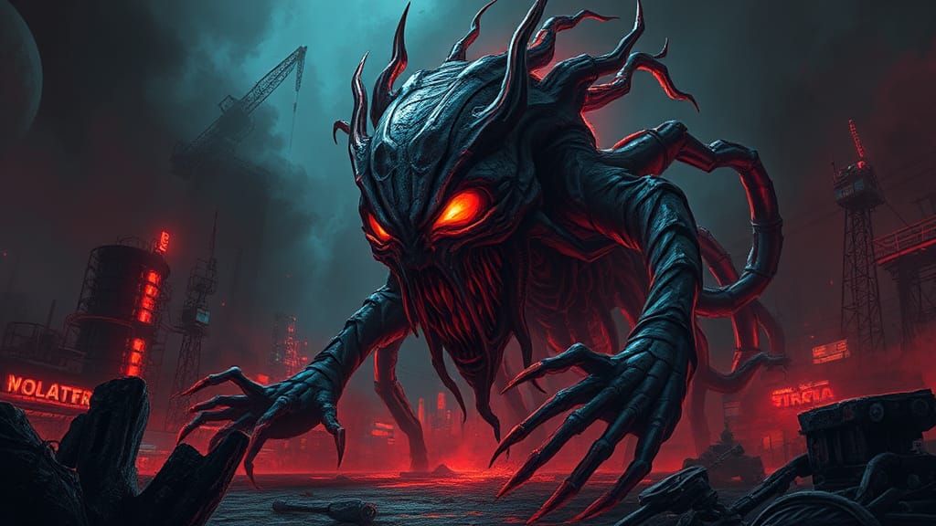 Terrifying Otherworldly Entity Radiating Eerie Glow