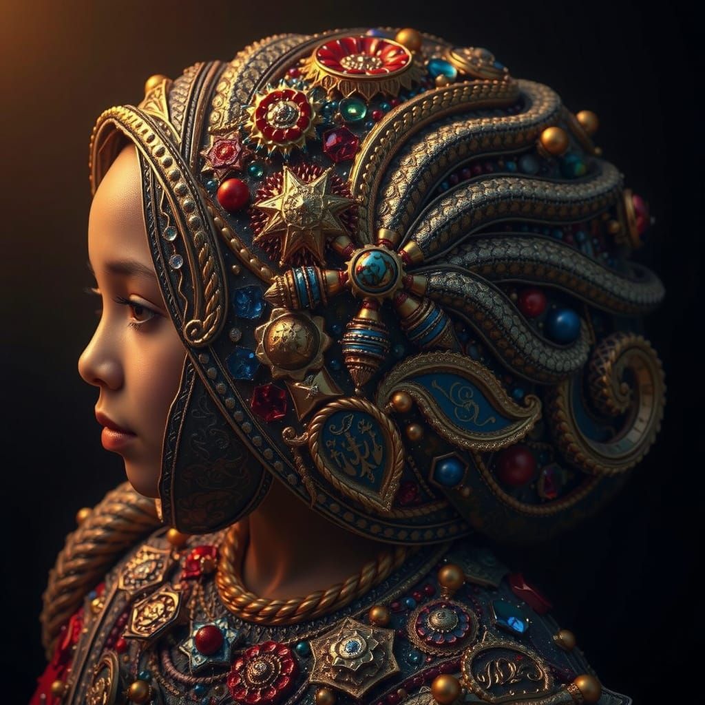 Masterpiece Painting of Beauty and Truth