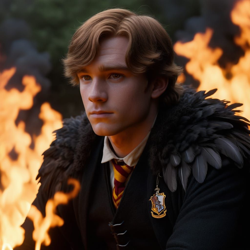 Boy Accidentally Sets Feather Ablaze in Magic Class