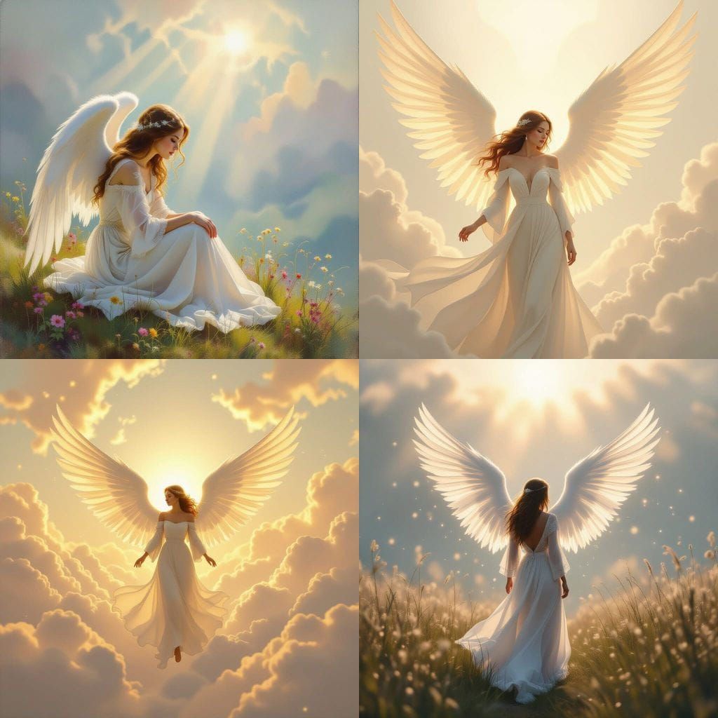 Angelic Light Background, Ethereal Glow