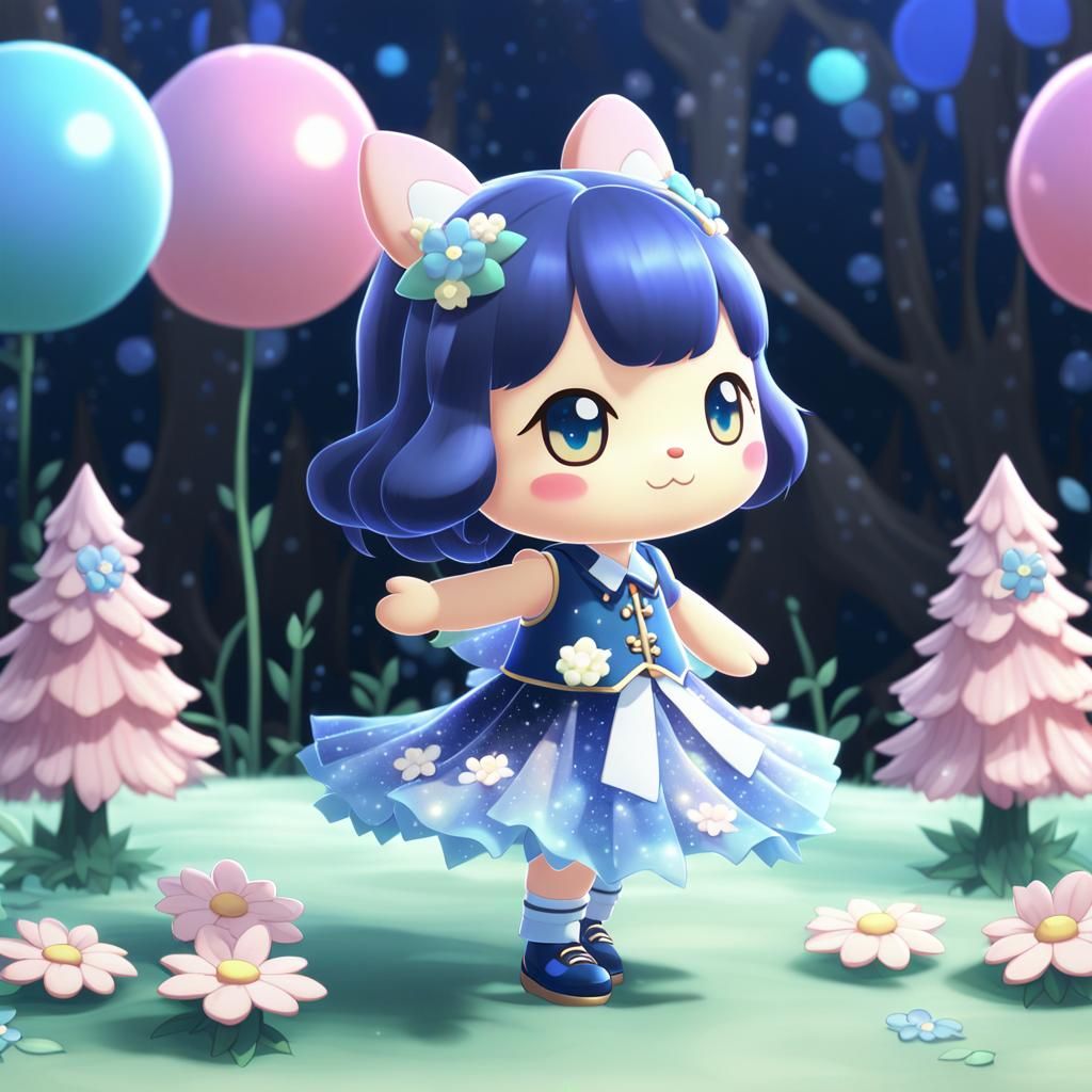 Cute Cat Villager (New eye style)