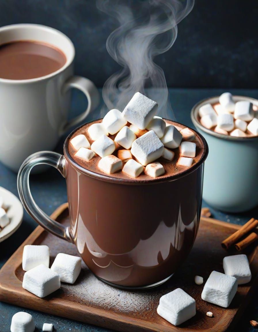 Steaming Hot Chocolate with Marshmallows