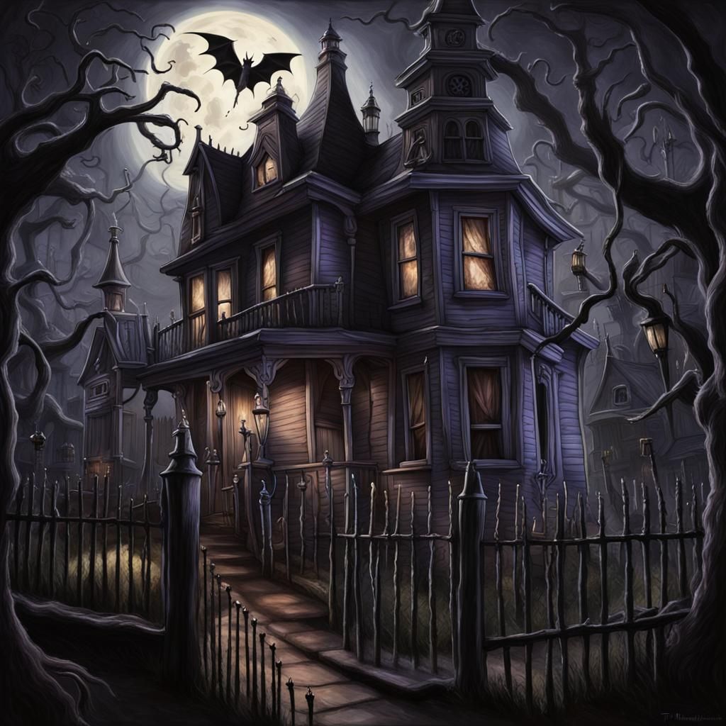 Beetlejuice in Halloween Town: A Hyperrealistic Portrait