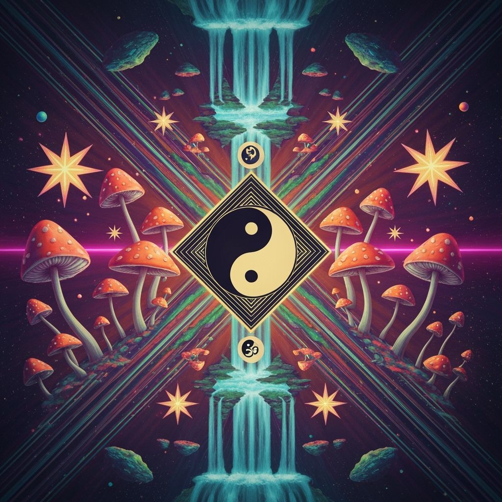 Psychedelic Cosmic Exploration of Philosophers and Symbols