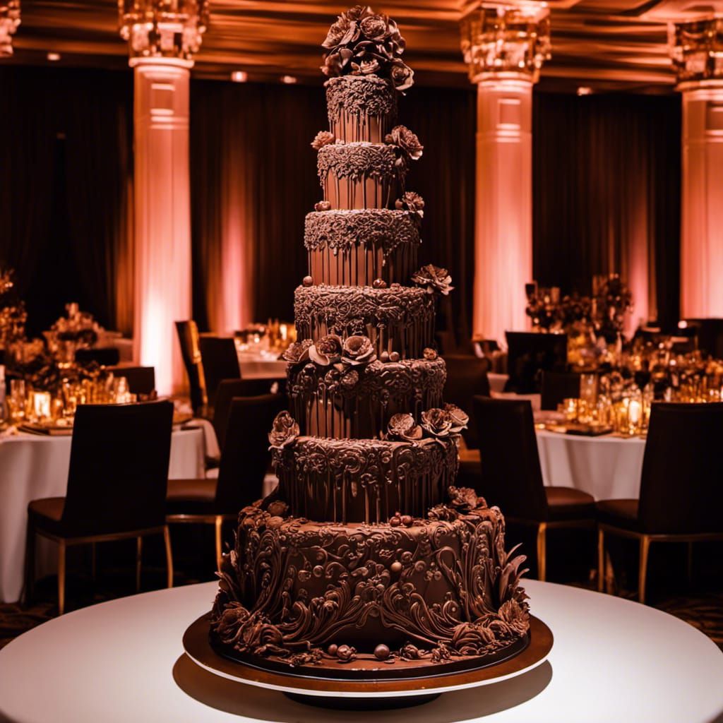 "Till death by chocolate does us part" A commissioned wedding cake for chocoholics