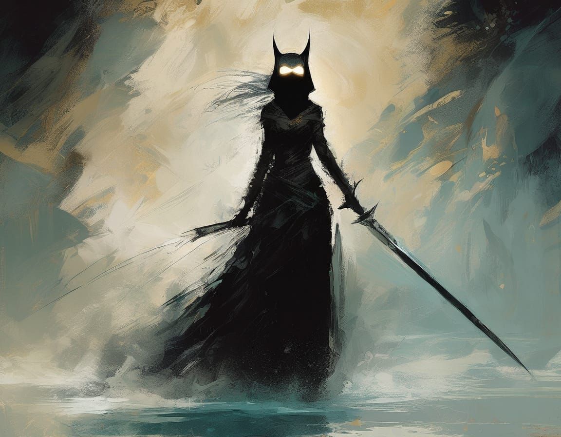 Ghostly Gothic Queen's Epic Sword Strike