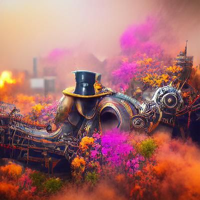 Alice in Borderland Steampunk Fantasy Art