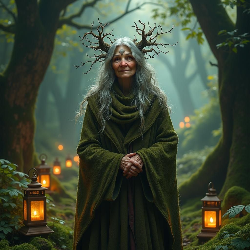 Celtic Female Druid Character Concept