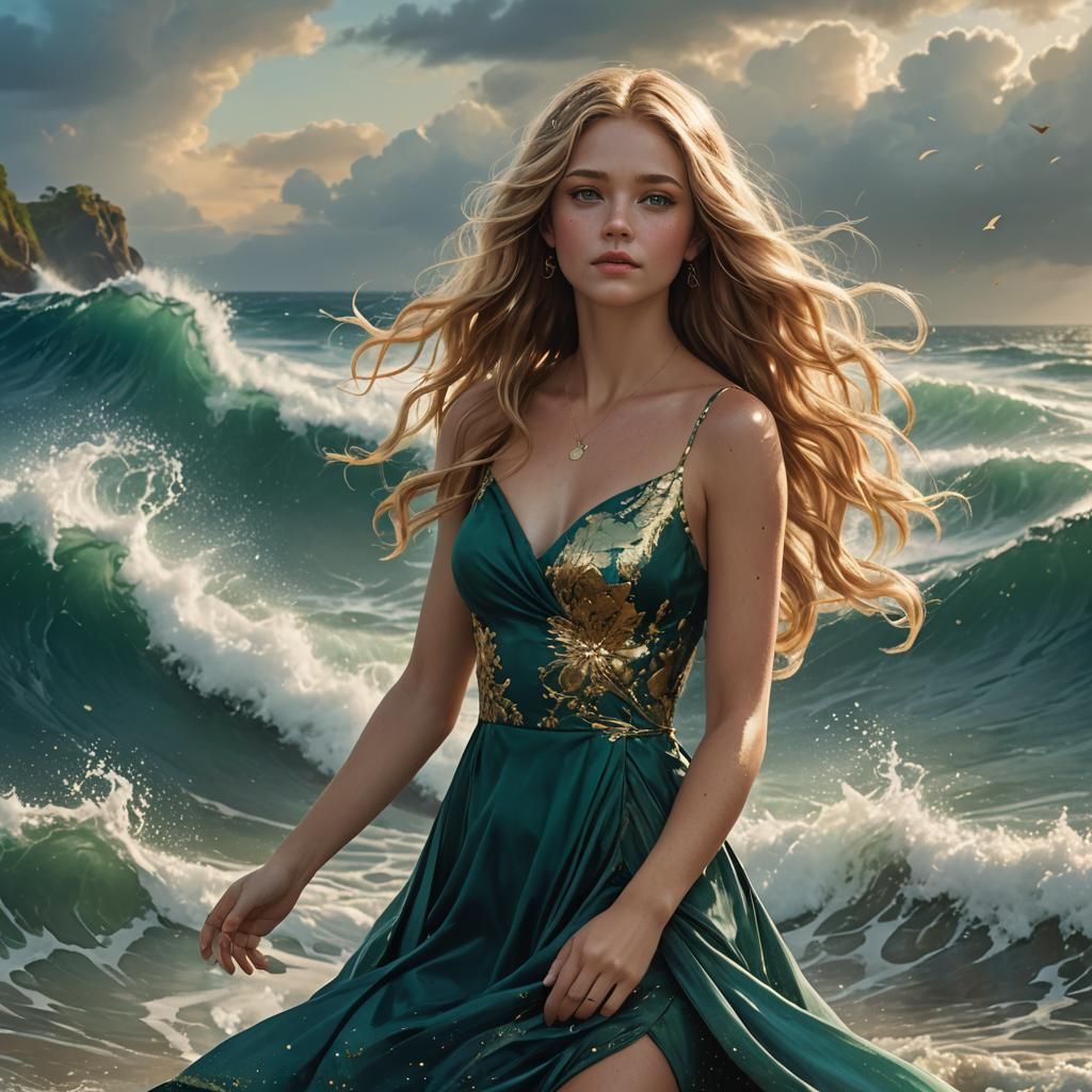 Goddess Best Friends in Detailed Matte Painting