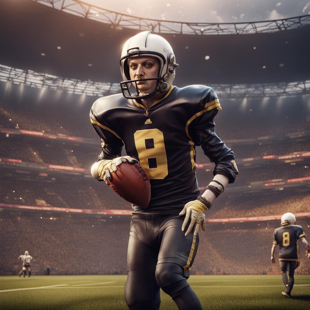 Boy George playing professional football.