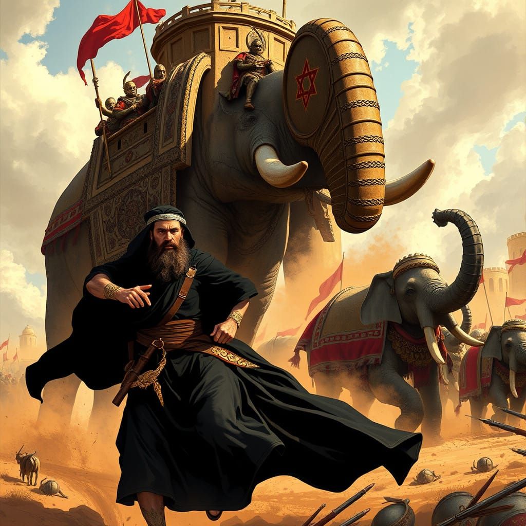 Ancient Warrior Defies Chaos in War-Torn Jerusalem