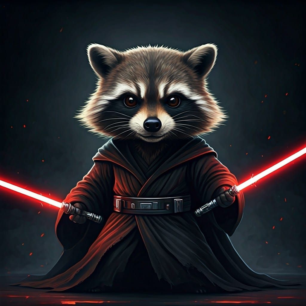 Sith Master Raccoon Hybrid Channels Dark Side