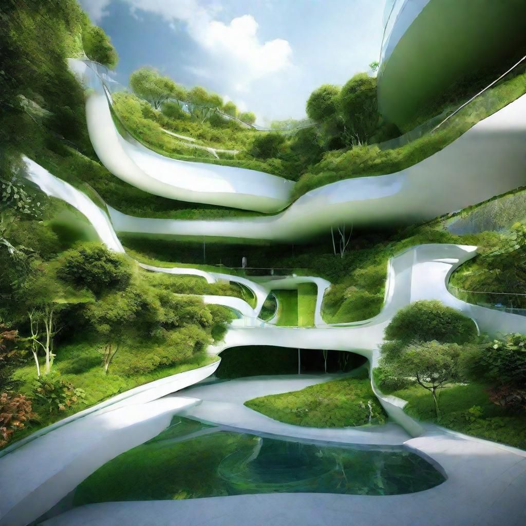 Futuristic Biomimetic Green Sustainable Smart Mansions