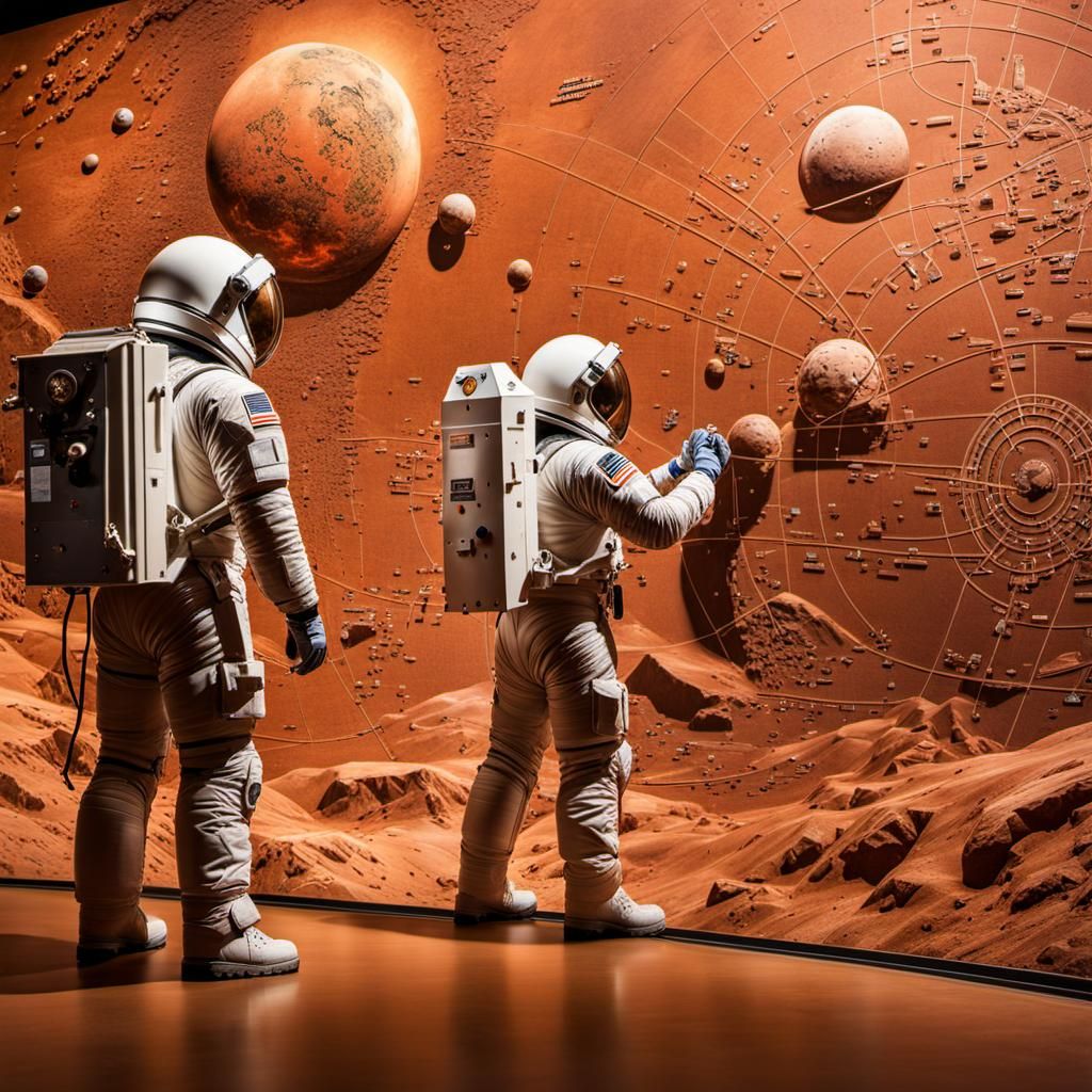 Astronauts Discover Ancient Martian Map in Visitor Center