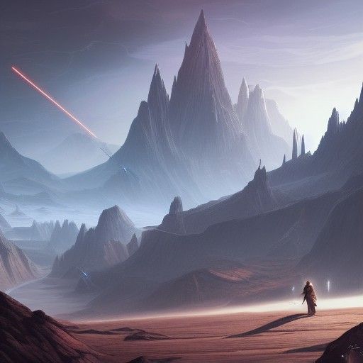 Obi Wan Kenobi Detailed Matte Painting