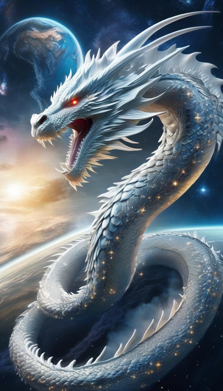 Spectacular Galactic Serpent Emerges from Earth