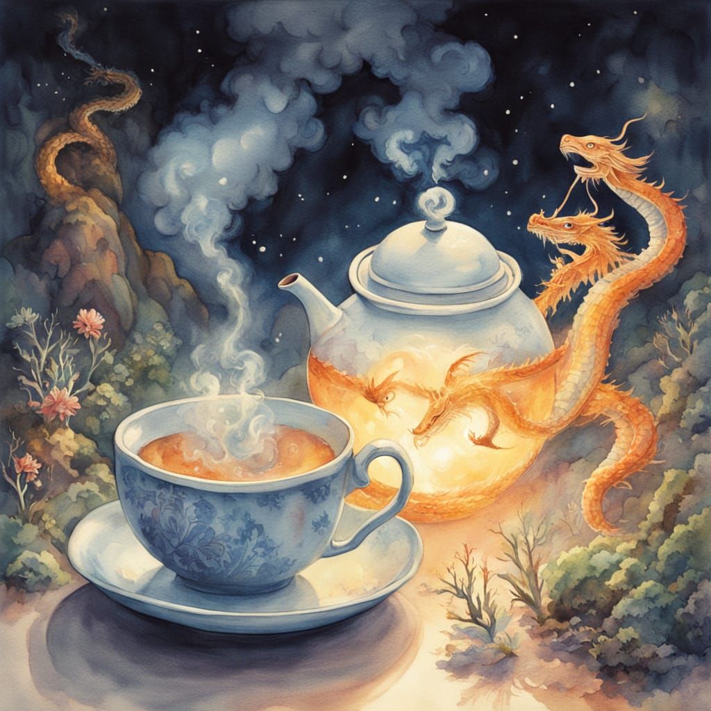 Enchanted Teapot Pours Miniature Story Scenes
