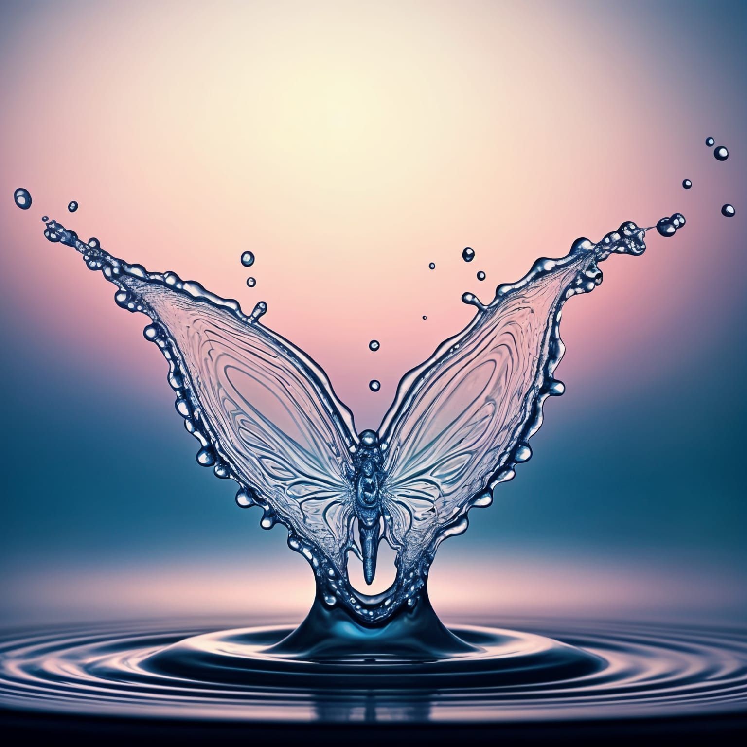 Whispers of a Mystical Butterfly in Ethereal Bloom