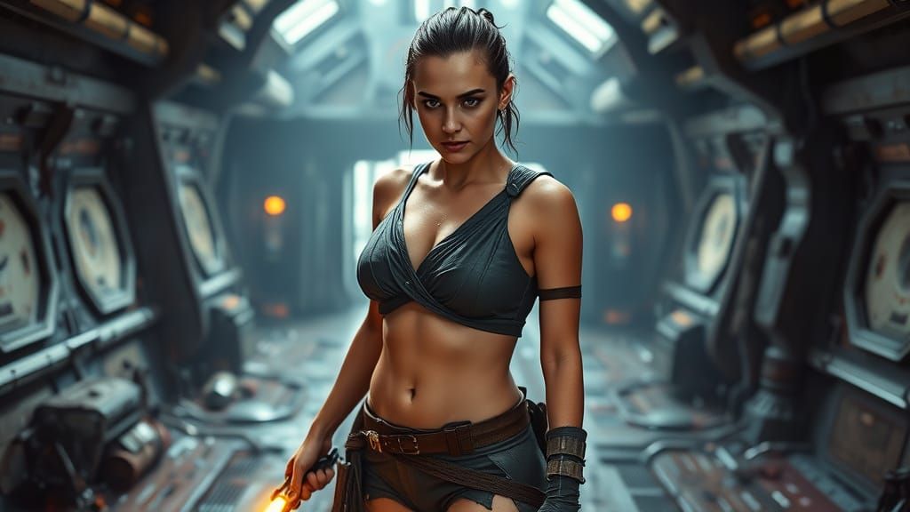 Rey Skywalker Unyielding in Gritty Space Battle