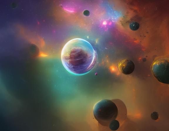 Fantastical Cosmic Spacescape in Deep Color