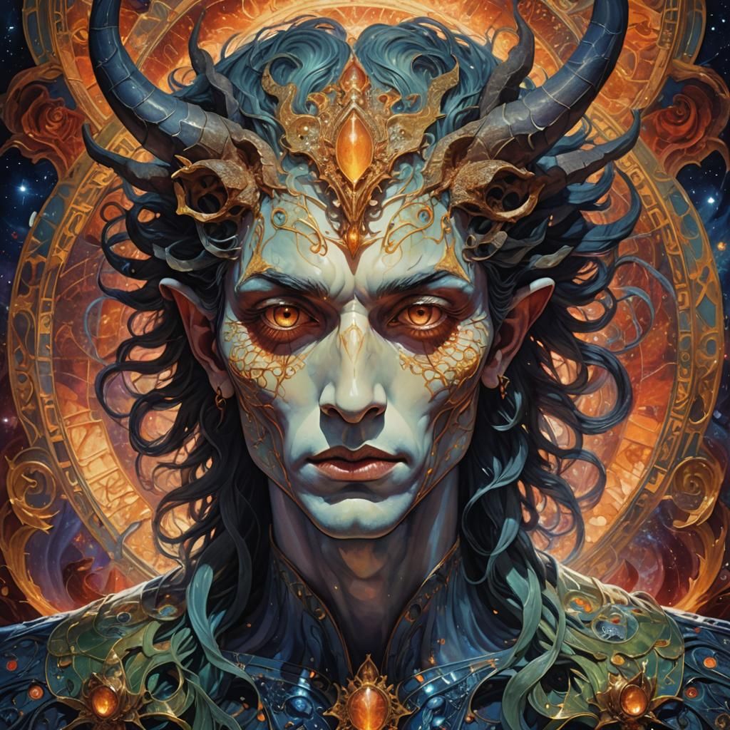 Ethereal Daemon in Dreamlike Lighting