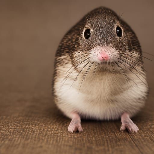 Shrew Portrait in Sharp Focus Photography